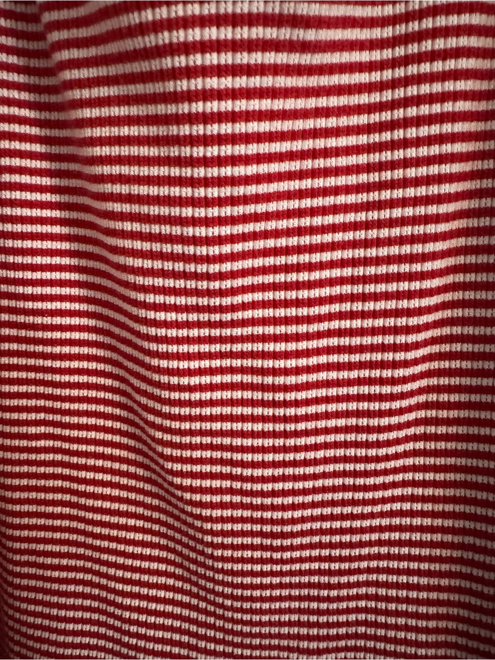 Universal Thread Red & White Striped Ribbed Scoop Tank Top - Picture 6 of 8